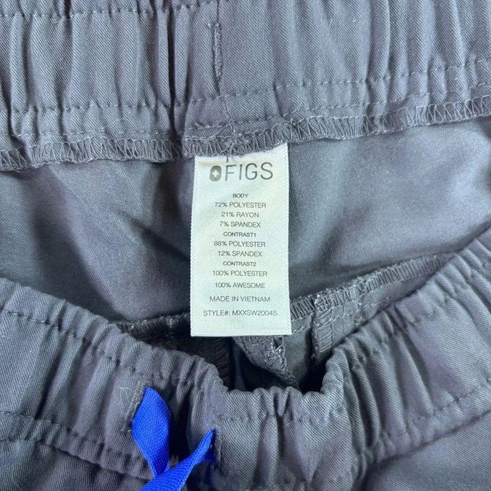 FIGS Scrub Jogger Pants Mens Small/S Graphite Grey Technical Medical‎ Nursing
